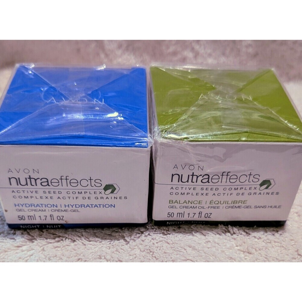 New SEALED Avon NutraEffects Set Hydration And Balance Night Cream 1.7 oz